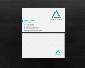 Trifinity Capital Modern Business Card | Diseño de Tarjeta de Presentación por chandrayaan.creative