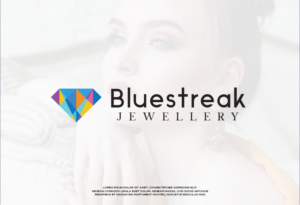 Diseño de Logo por ESAY para Bluestreak Crystals, Bluestreak Jewellery & Mi Web Design | Diseño: #18060687