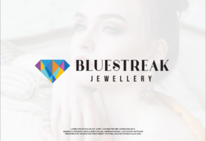 Diseño de Logo por ESAY para Bluestreak Crystals, Bluestreak Jewellery & Mi Web Design | Diseño: #18060688