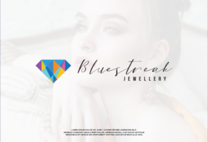 Diseño de Logo por ESAY para Bluestreak Crystals, Bluestreak Jewellery & Mi Web Design | Diseño: #18060689