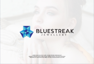 Diseño de Logo por ESAY para Bluestreak Crystals, Bluestreak Jewellery & Mi Web Design | Diseño: #18079915