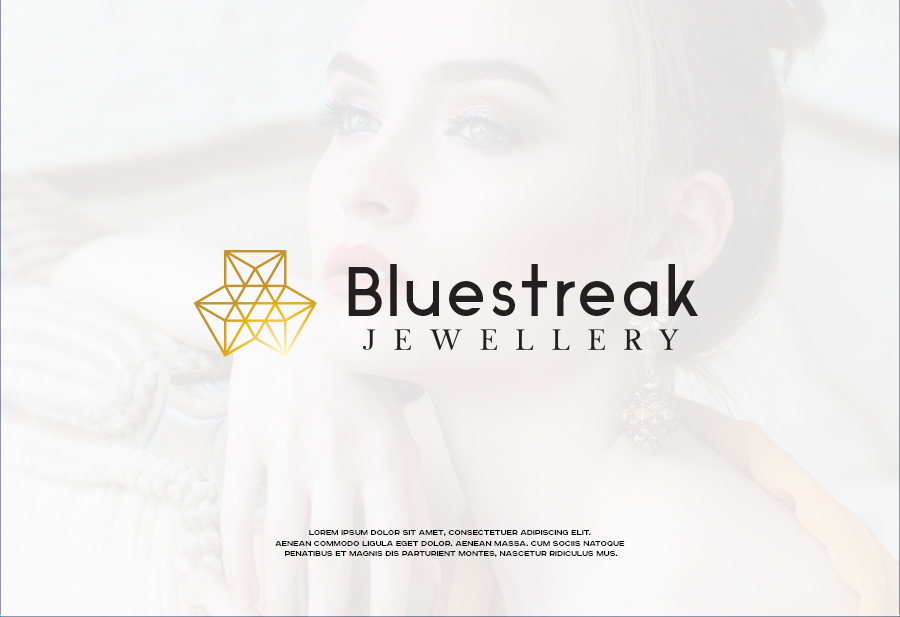 Diseño de Logo por ESAY para Bluestreak Crystals, Bluestreak Jewellery & Mi Web Design | Diseño #18079916