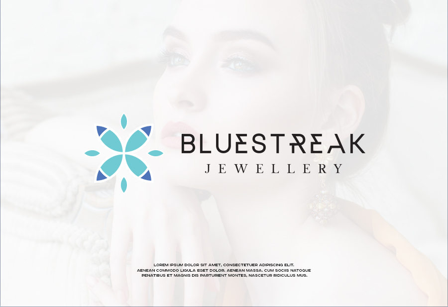 Diseño de Logo por ESAY para Bluestreak Crystals, Bluestreak Jewellery & Mi Web Design | Diseño #18080860