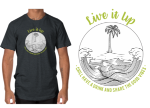 Need a new colorful beach style design for a men's T-shirt.  | T-Shirt-Design von a.o.d