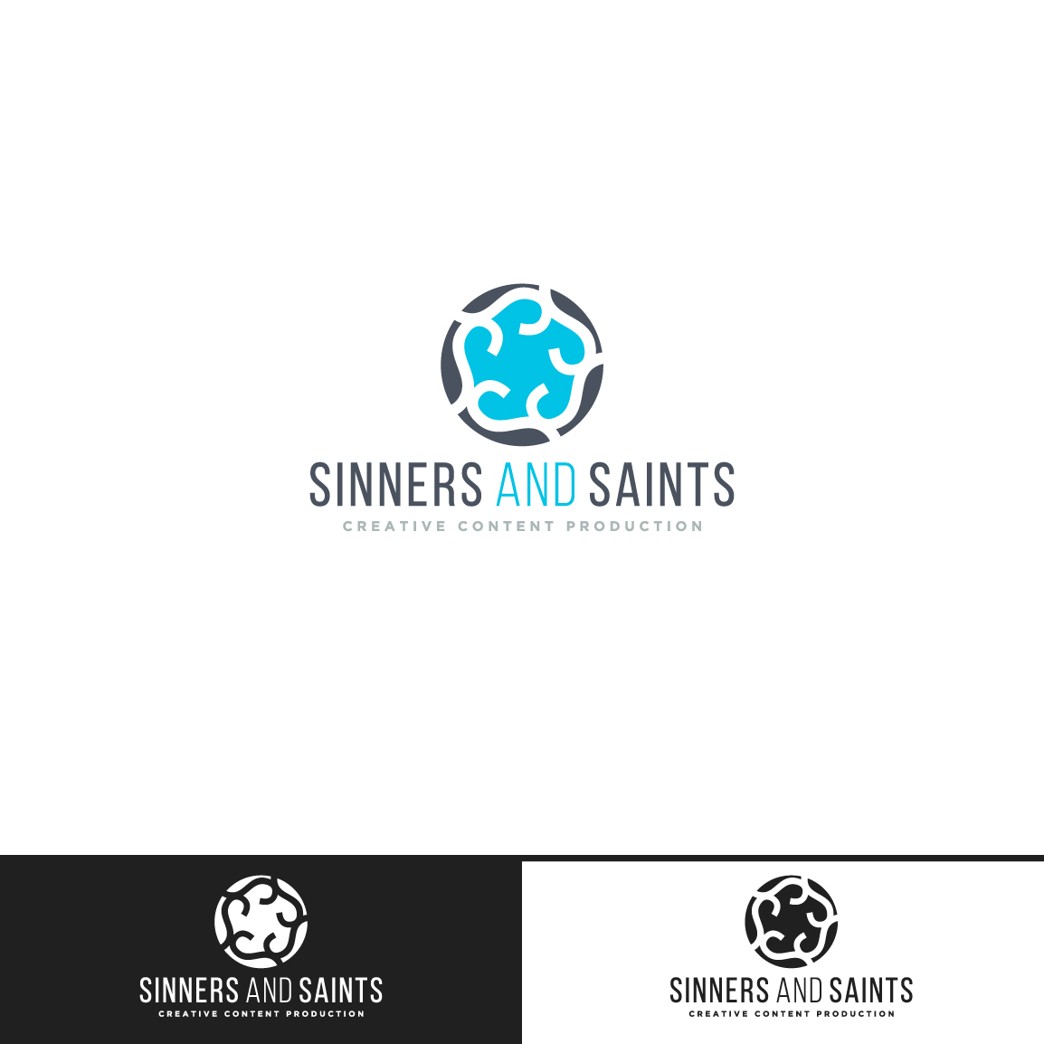 It Company Logo Design for Sinners and Saints Creative Content