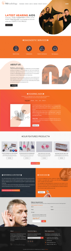 New audiology website PSD design only - guaranteed | Web Design by Da Miracle