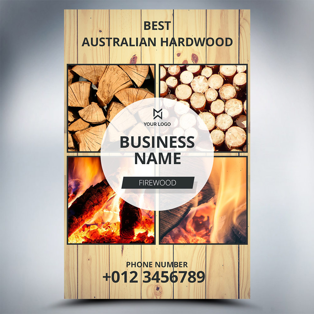Bold, Professional, Firewood Advertisement Design for a Company by