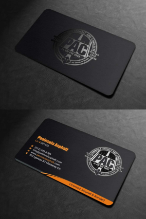 Business Card Design by INDIAN_Ashok for Peninsula asphalt and concrete  | Design: #18059987