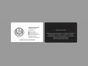 Visitenkarten-Design von Creations Box 2015 für Peninsula asphalt and concrete  | Design: #18062678