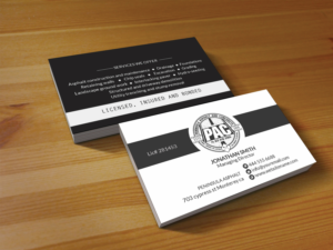 Visitenkarten-Design von Creations Box 2015 für Peninsula asphalt and concrete  | Design: #18062680