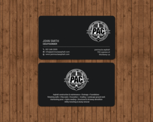Business Card Design by chandrayaan.creative for Peninsula asphalt and concrete  | Design: #18056758