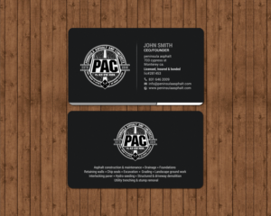 Business Card Design by chandrayaan.creative for Peninsula asphalt and concrete  | Design: #18056760