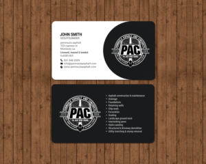 Business Card Design by chandrayaan.creative for Peninsula asphalt and concrete  | Design: #18056773