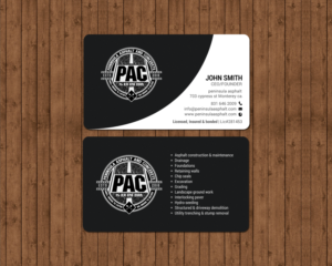 Business Card Design by chandrayaan.creative for Peninsula asphalt and concrete  | Design: #18056776