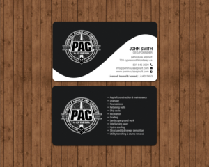 Business Card Design by chandrayaan.creative for Peninsula asphalt and concrete  | Design: #18056812