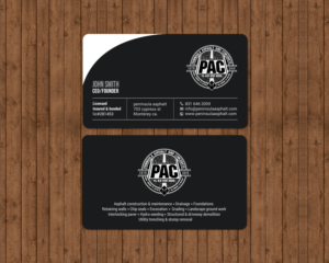 Business Card Design by chandrayaan.creative for Peninsula asphalt and concrete  | Design: #18056813
