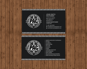 Business Card Design by chandrayaan.creative for Peninsula asphalt and concrete  | Design: #18056849