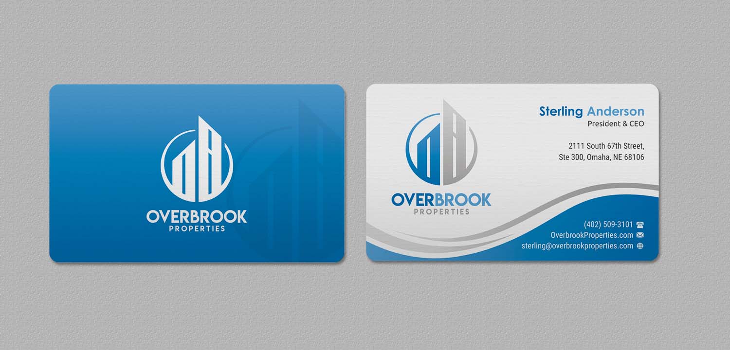 Design de Carte de Visite par INDIAN_Ashok pour Overbrook Properties, LLC | Design #18075729