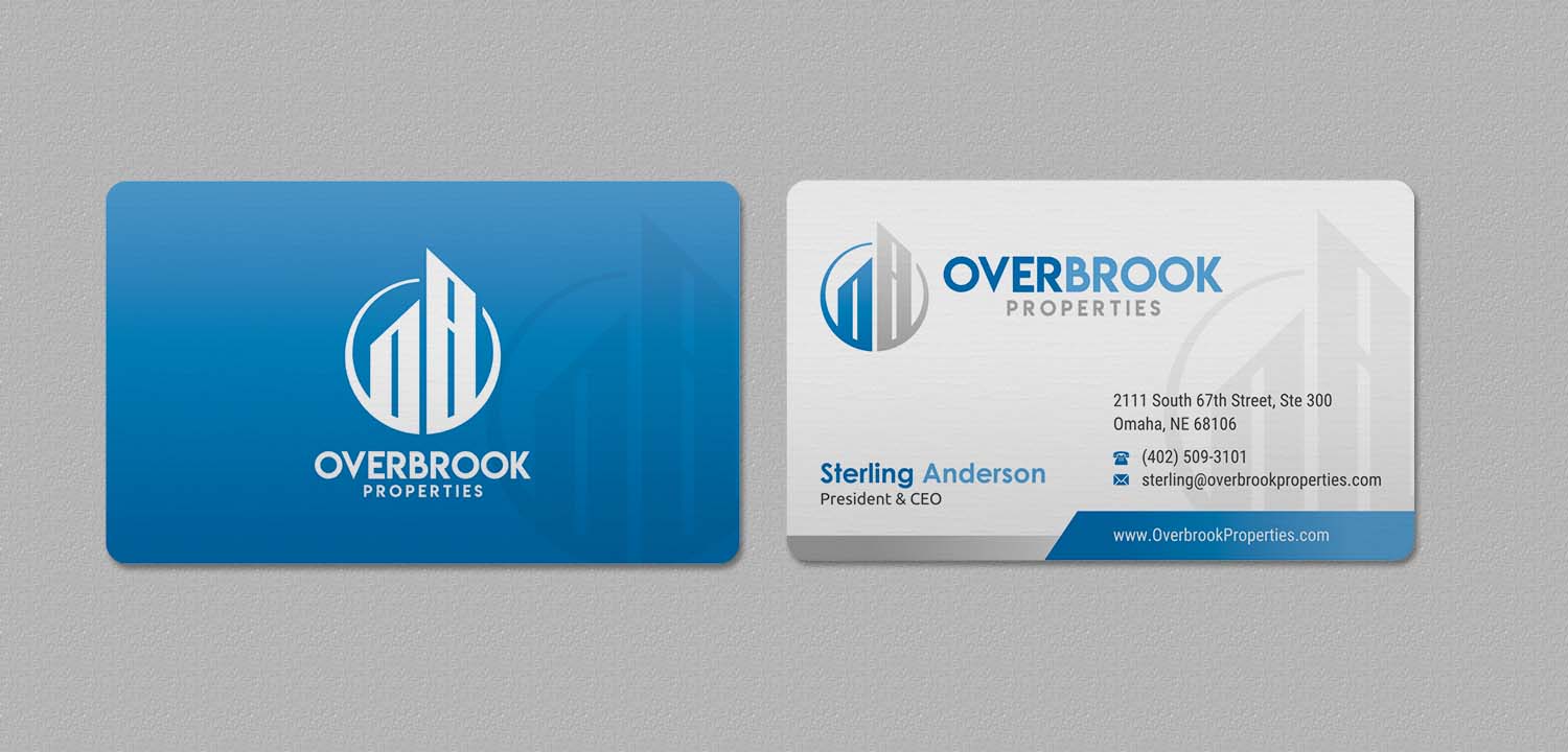 Visitenkarten-Design von INDIAN_Ashok für Overbrook Properties, LLC | Design #18075735