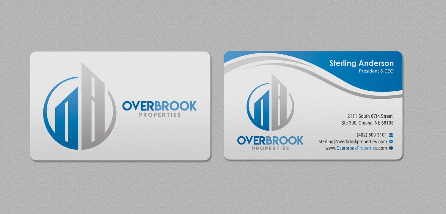 Design de Carte de Visite par INDIAN_Ashok pour Overbrook Properties, LLC | Design #18075751