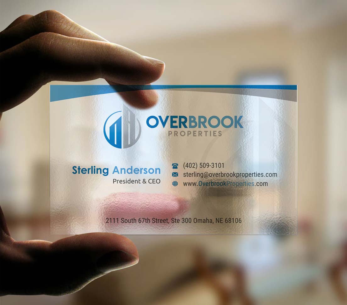 Business Card Design by INDIAN_Ashok for Overbrook Properties, LLC | Design #18075768