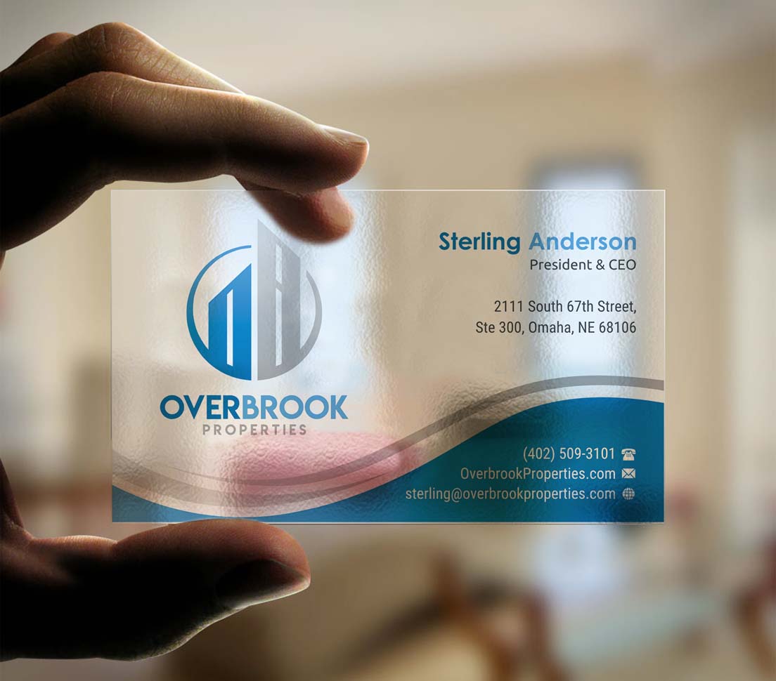 Business Card Design by INDIAN_Ashok for Overbrook Properties, LLC | Design #18075769
