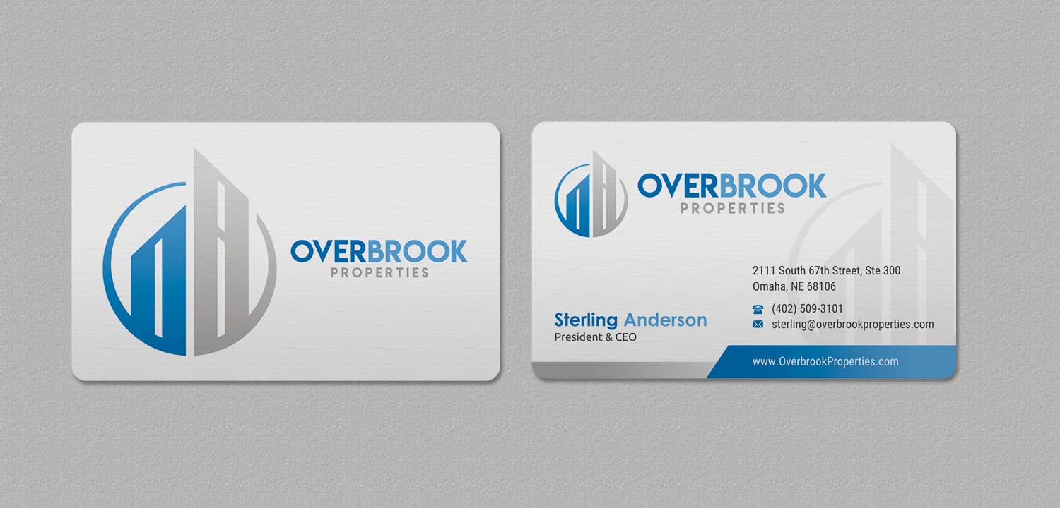 Diseño de Tarjeta de Presentación por INDIAN_Ashok para Overbrook Properties, LLC | Diseño #18075774