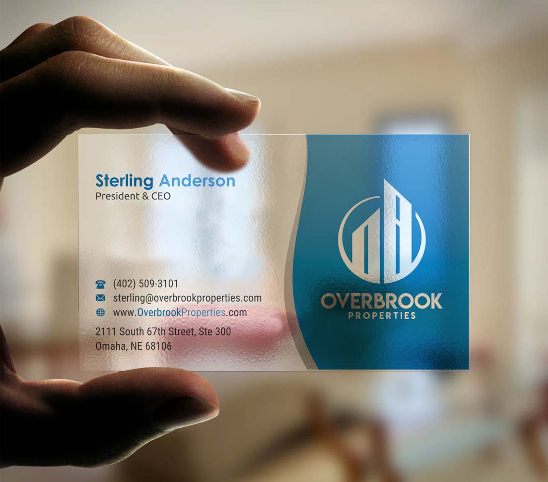 Diseño de Tarjeta de Presentación por INDIAN_Ashok para Overbrook Properties, LLC | Diseño #18075778