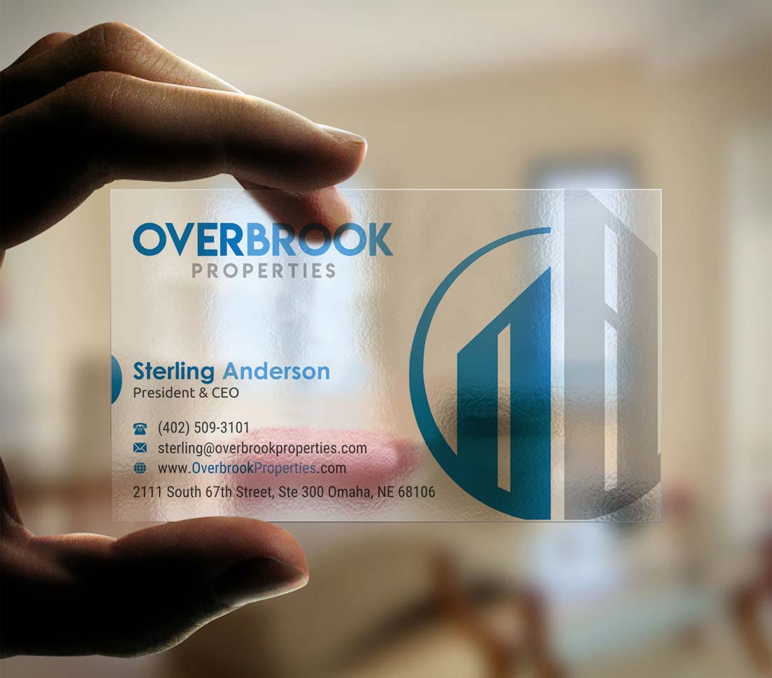 Business Card Design by INDIAN_Ashok for Overbrook Properties, LLC | Design #18075780