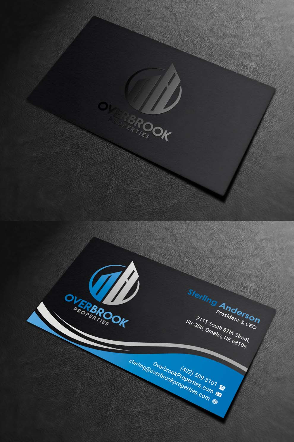Business Card Design by INDIAN_Ashok for Overbrook Properties, LLC | Design #18075784