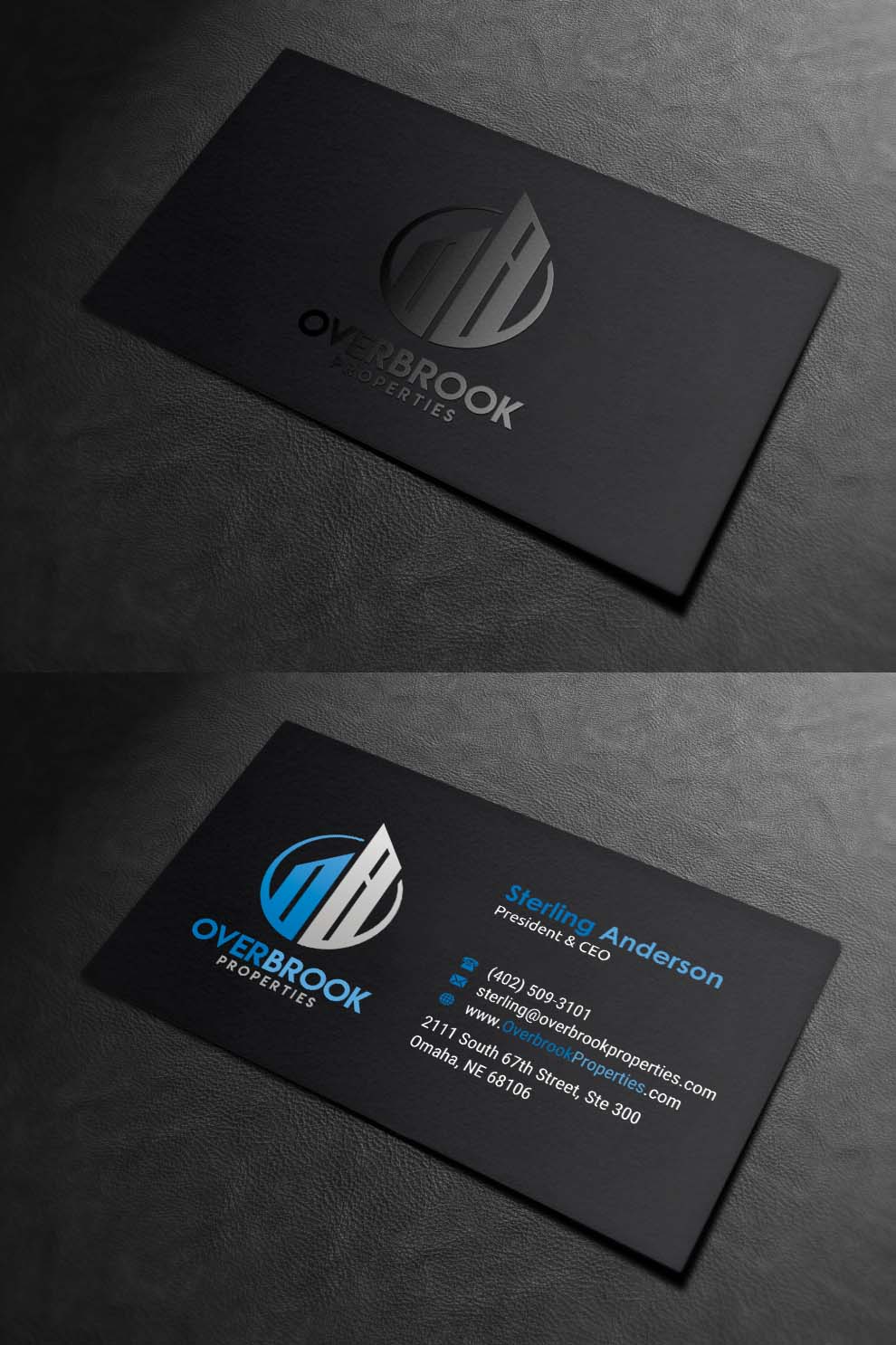 Business Card Design by INDIAN_Ashok for Overbrook Properties, LLC | Design #18075787