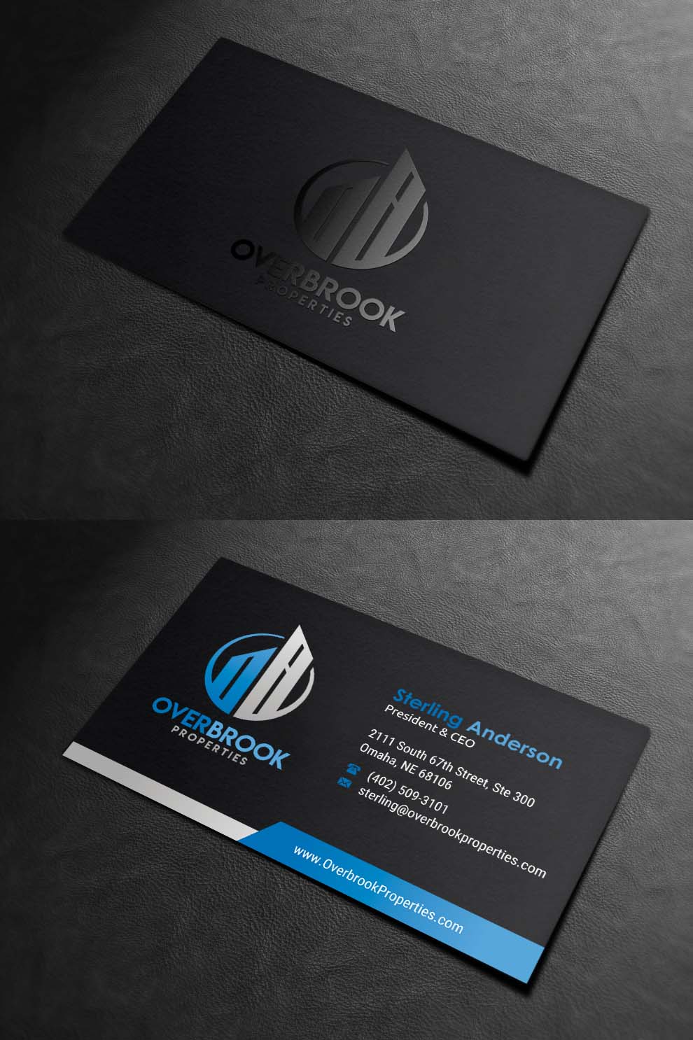 Diseño de Tarjeta de Presentación por INDIAN_Ashok para Overbrook Properties, LLC | Diseño #18075788