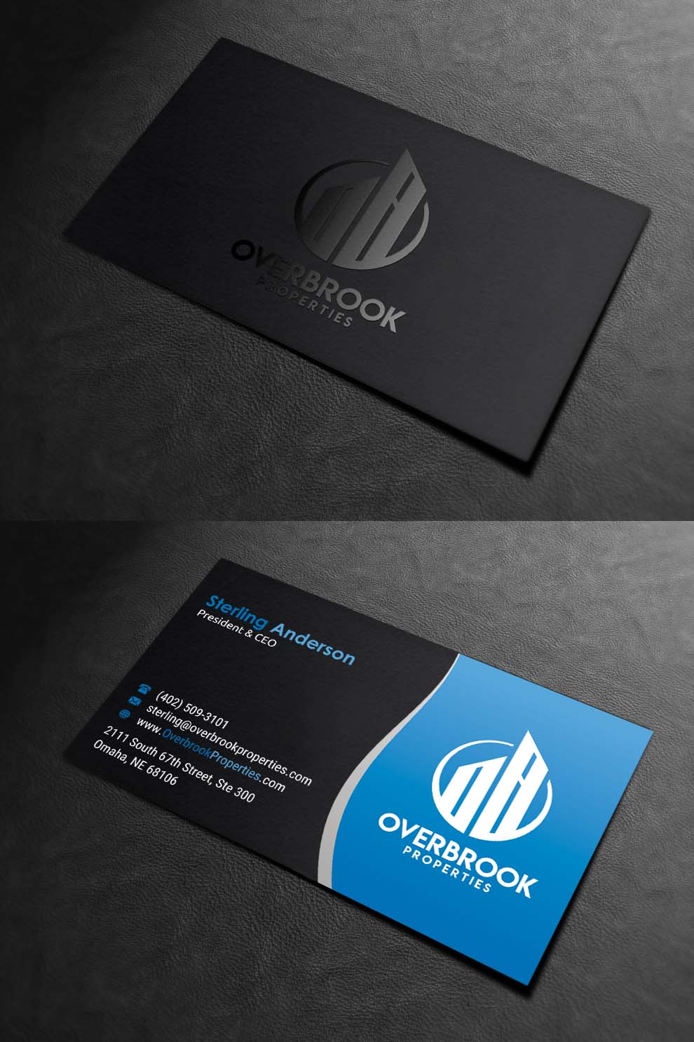 Business Card Design by INDIAN_Ashok for Overbrook Properties, LLC | Design #18075789