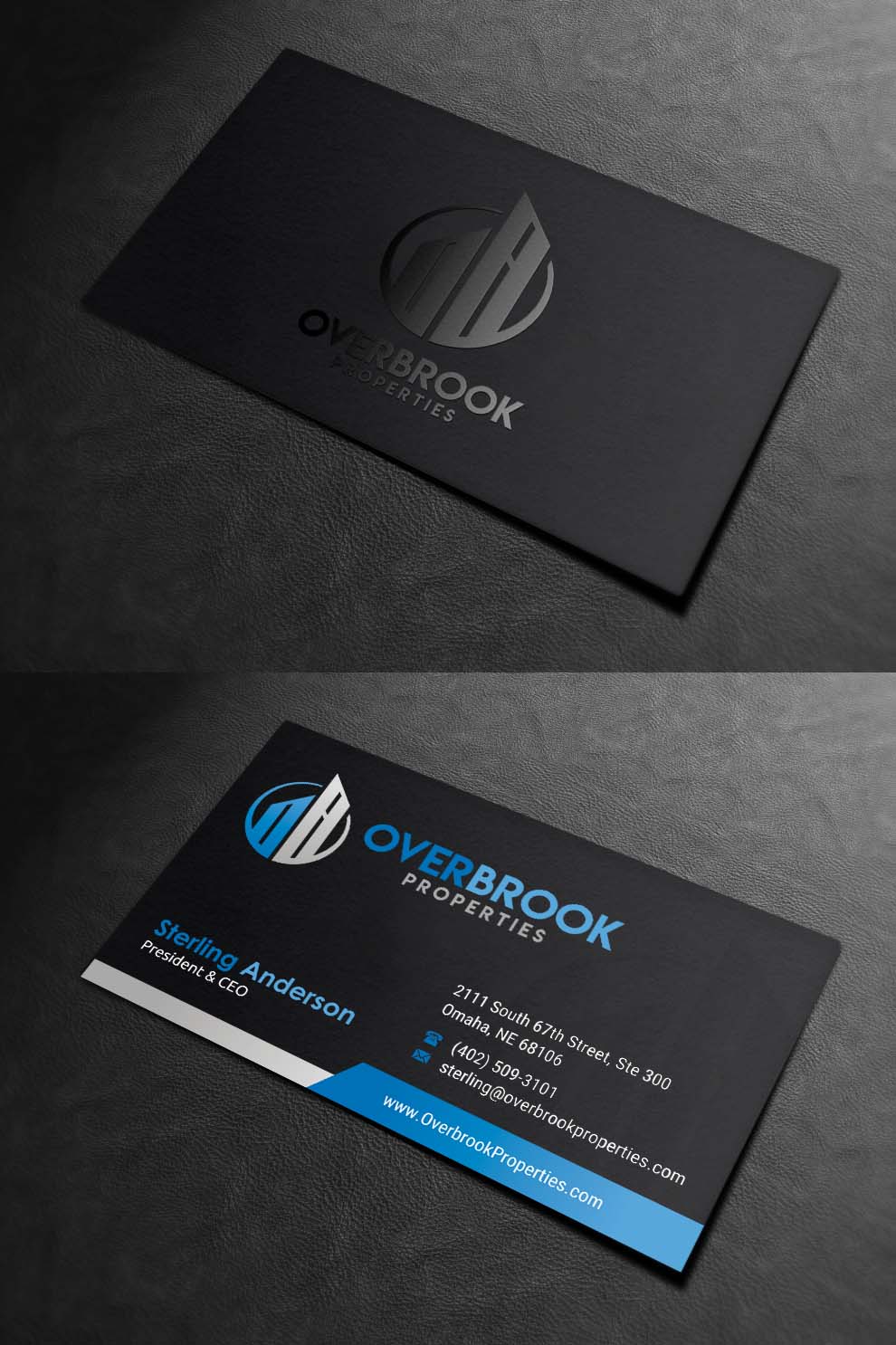 Business Card Design by INDIAN_Ashok for Overbrook Properties, LLC | Design #18075790