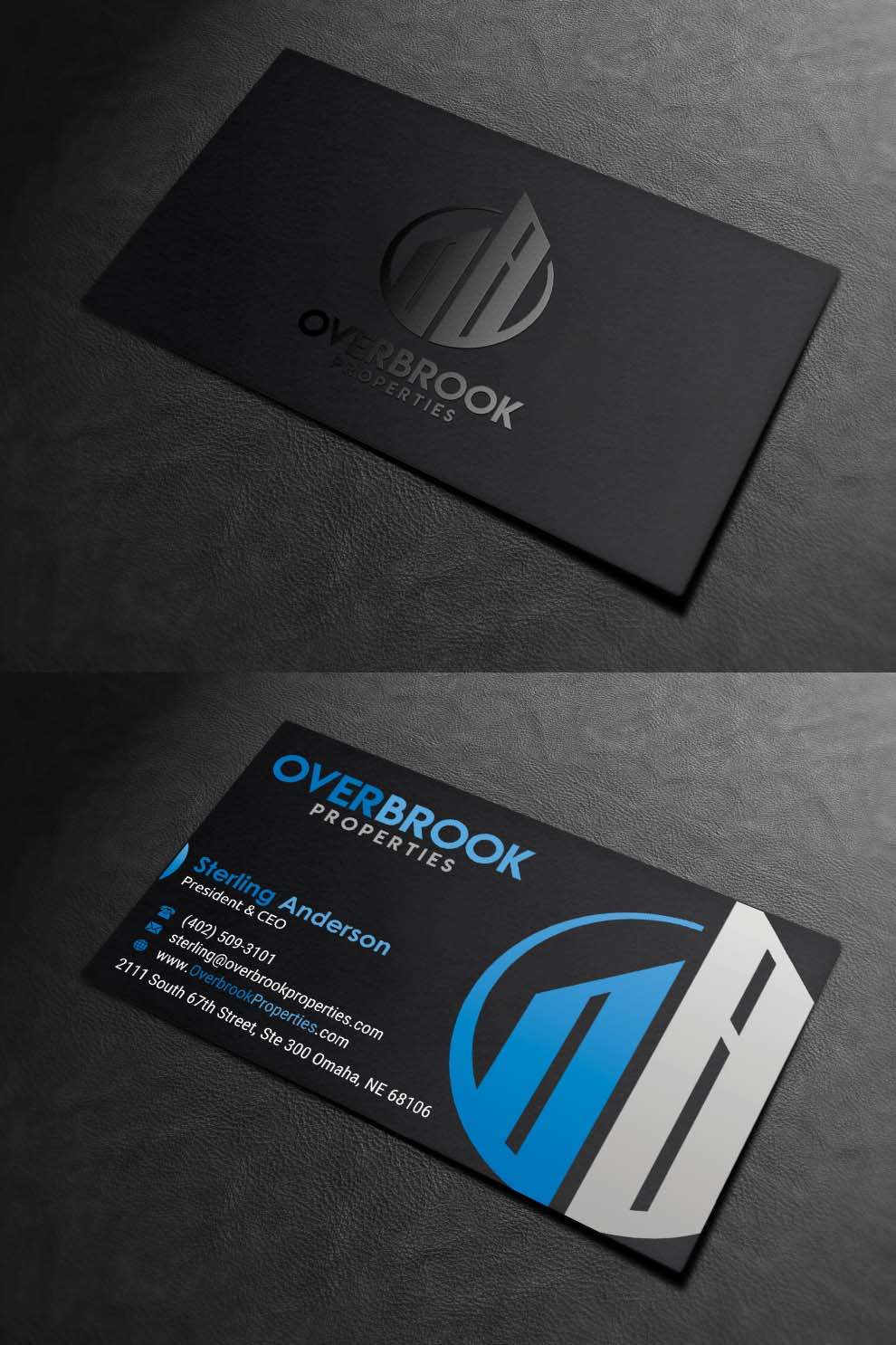 Business Card Design by INDIAN_Ashok for Overbrook Properties, LLC | Design #18075791