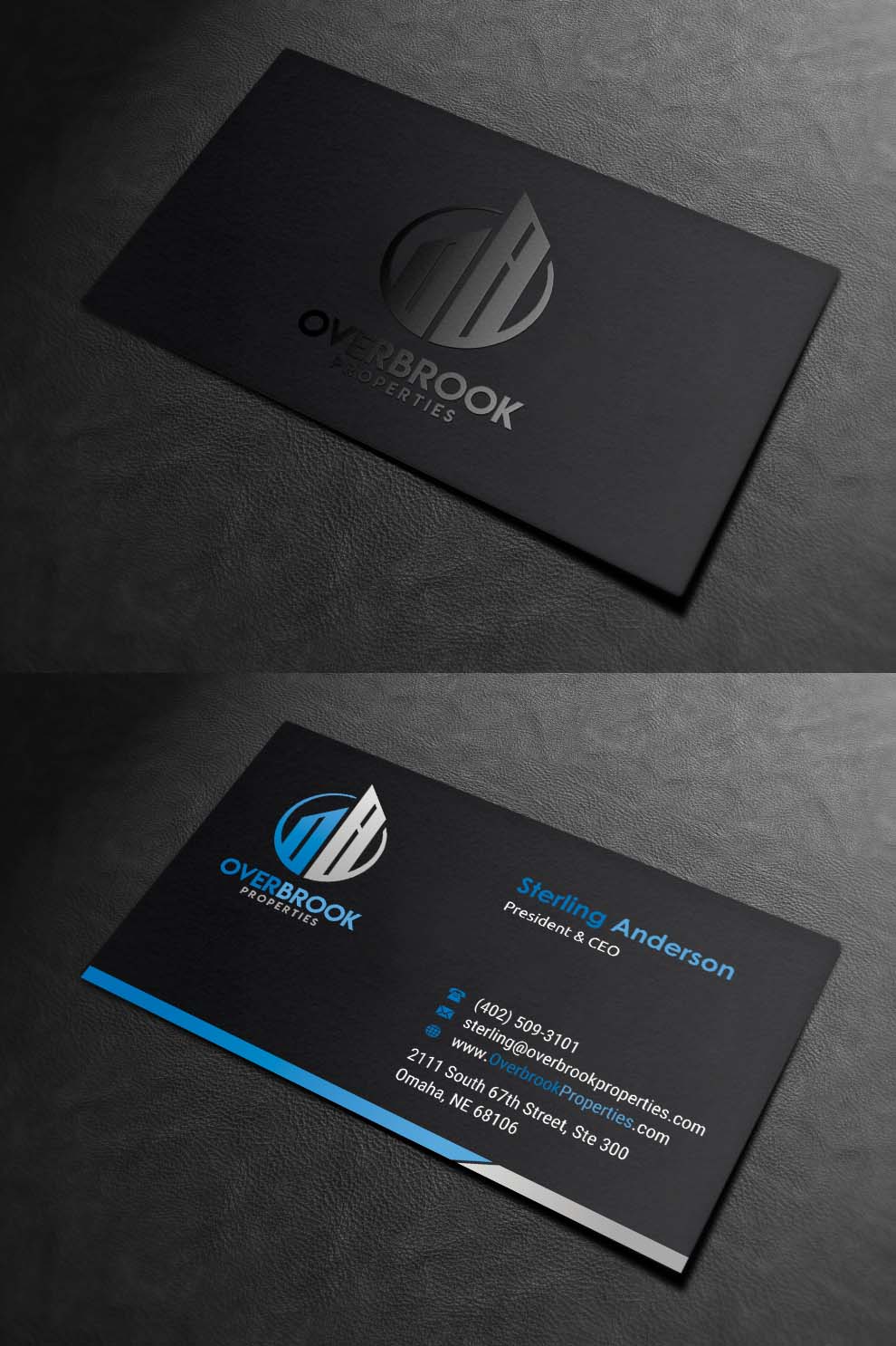 Business Card Design by INDIAN_Ashok for Overbrook Properties, LLC | Design #18075793