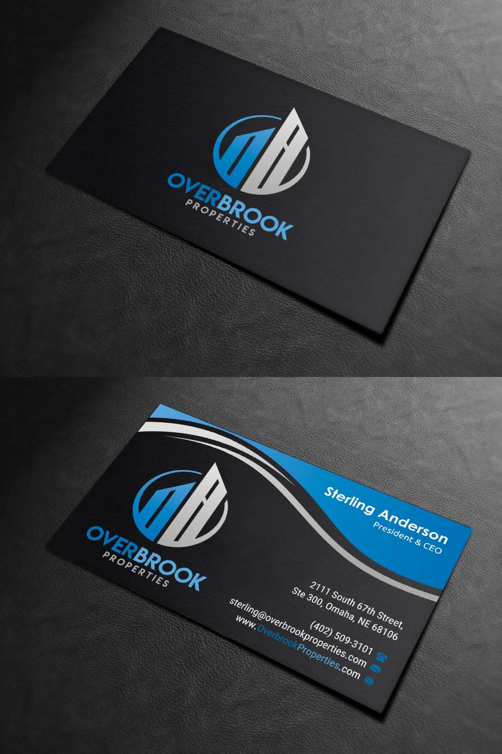 Business Card Design by INDIAN_Ashok for Overbrook Properties, LLC | Design #18075794