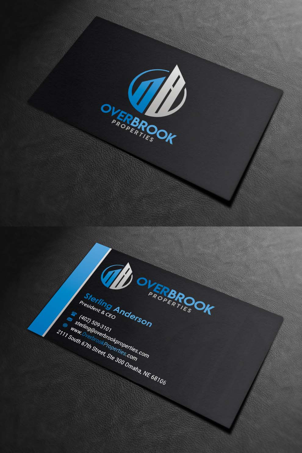 Business Card Design by INDIAN_Ashok for Overbrook Properties, LLC | Design #18075797
