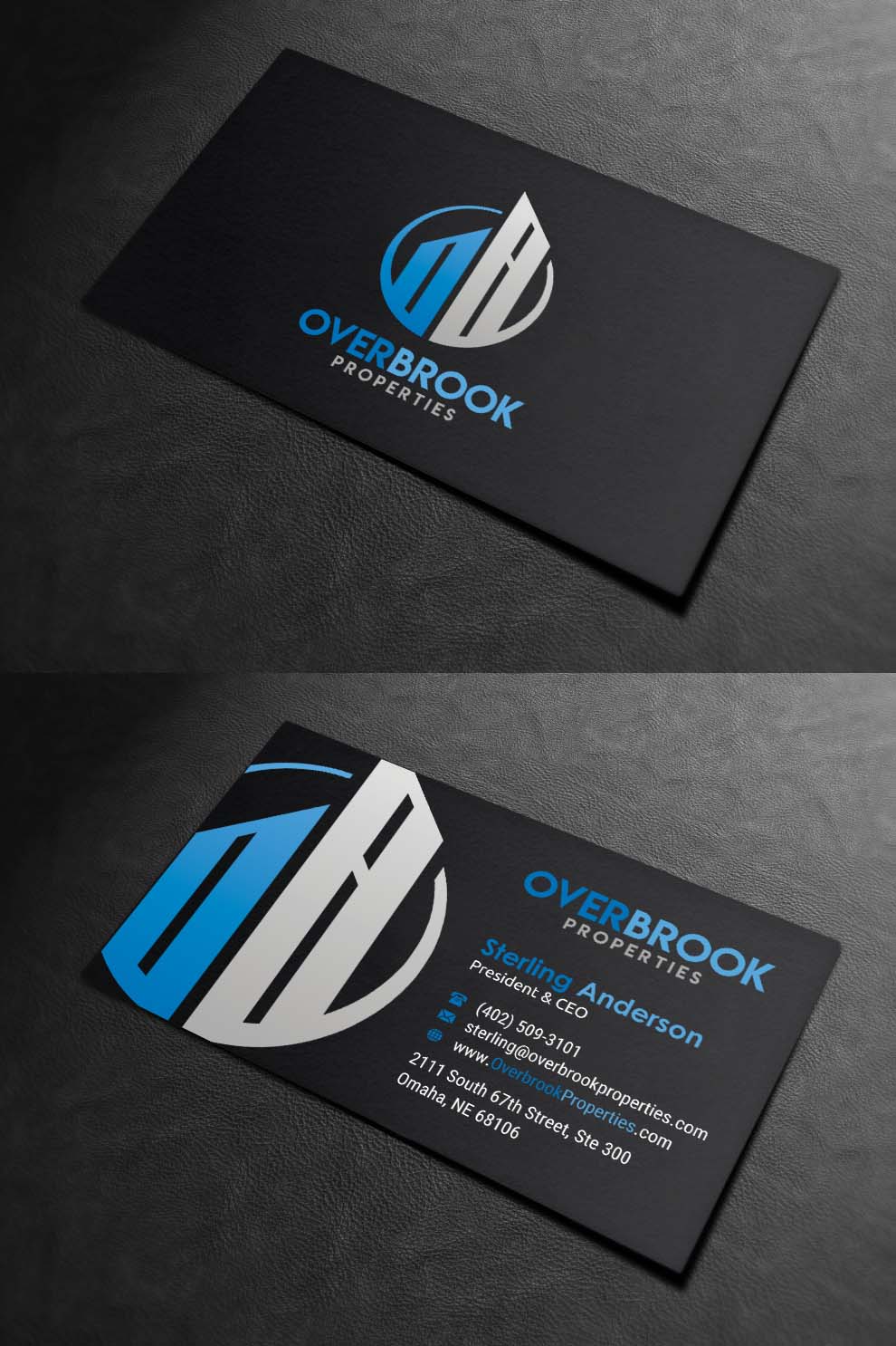 Business Card Design by INDIAN_Ashok for Overbrook Properties, LLC | Design #18075803
