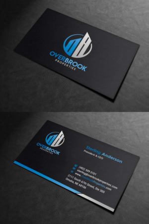 Business Card Design by INDIAN_Ashok for Overbrook Properties, LLC | Design: #18075804