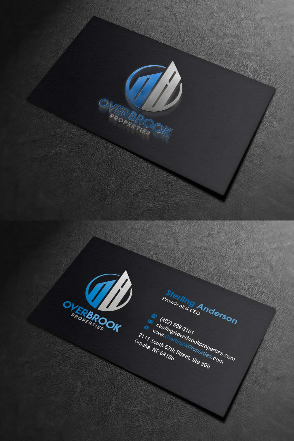 Business Card Design by INDIAN_Ashok for Overbrook Properties, LLC | Design #18075810