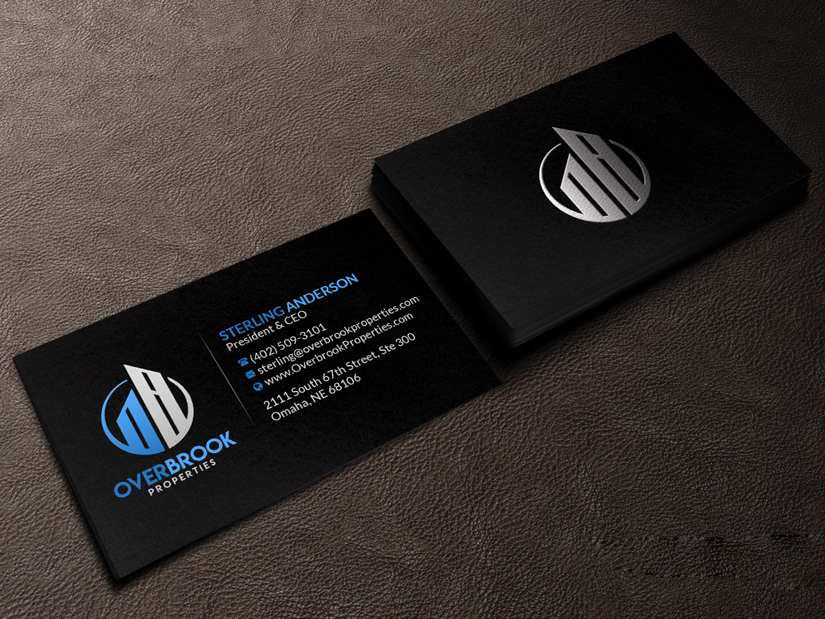 Design de Carte de Visite par Creations Box 2015 pour Overbrook Properties, LLC | Design #18078747