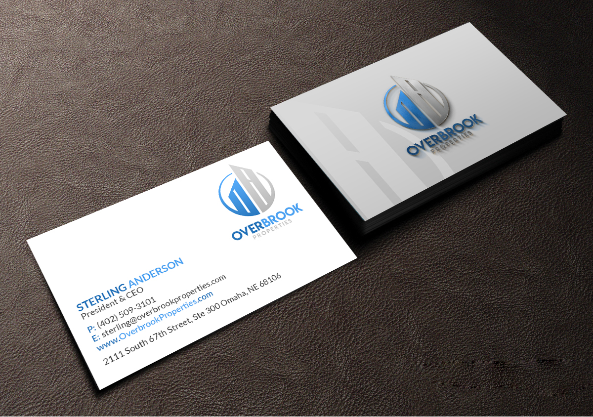 Design de Carte de Visite par Creations Box 2015 pour Overbrook Properties, LLC | Design #18078754