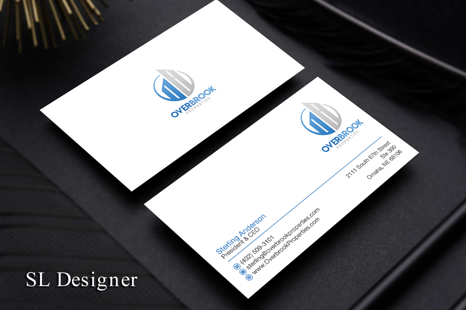 Business Card Design by SL Designer for Overbrook Properties, LLC | Design #18076671
