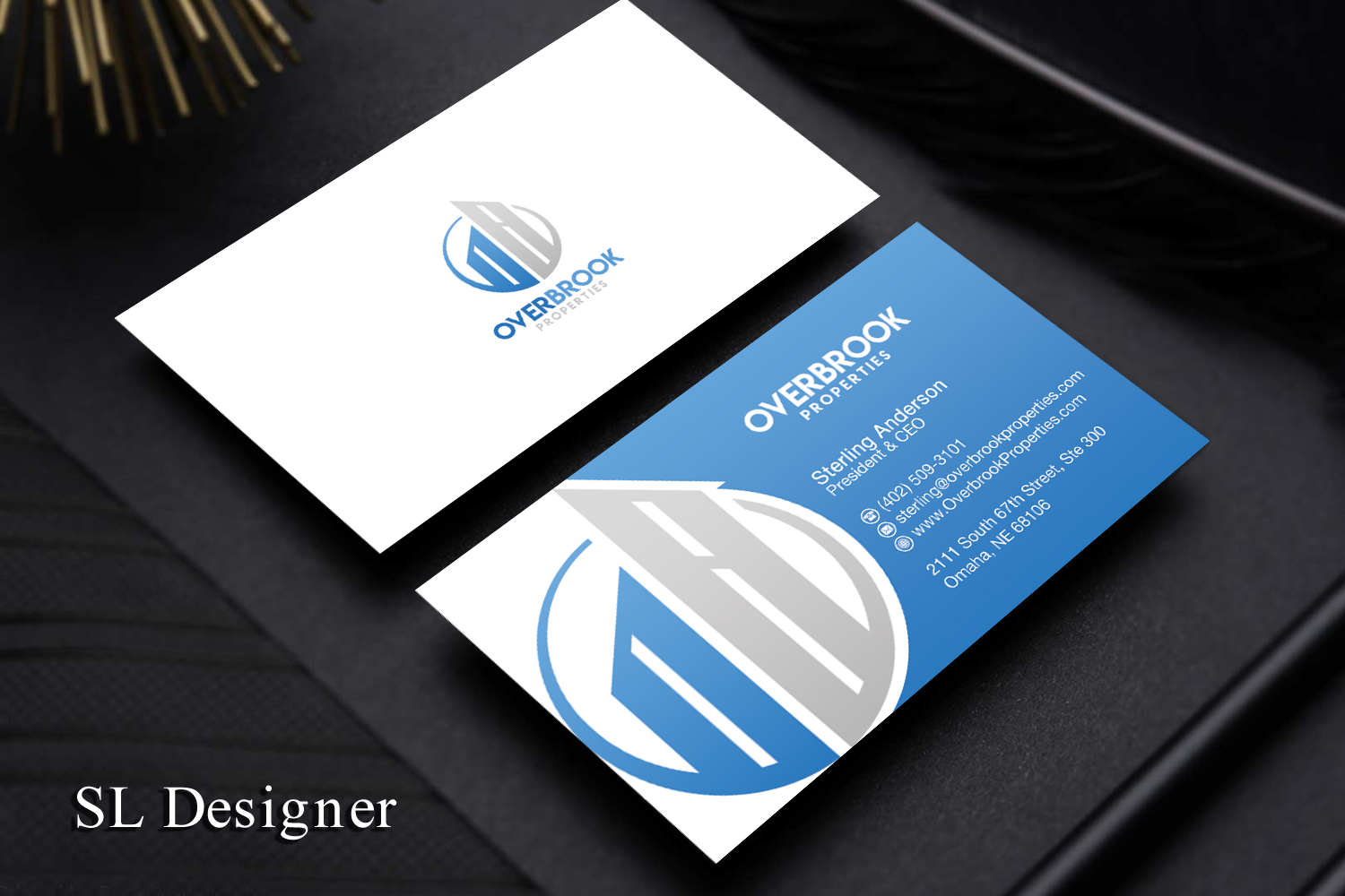 Diseño de Tarjeta de Presentación por SL Designer para Overbrook Properties, LLC | Diseño #18076673