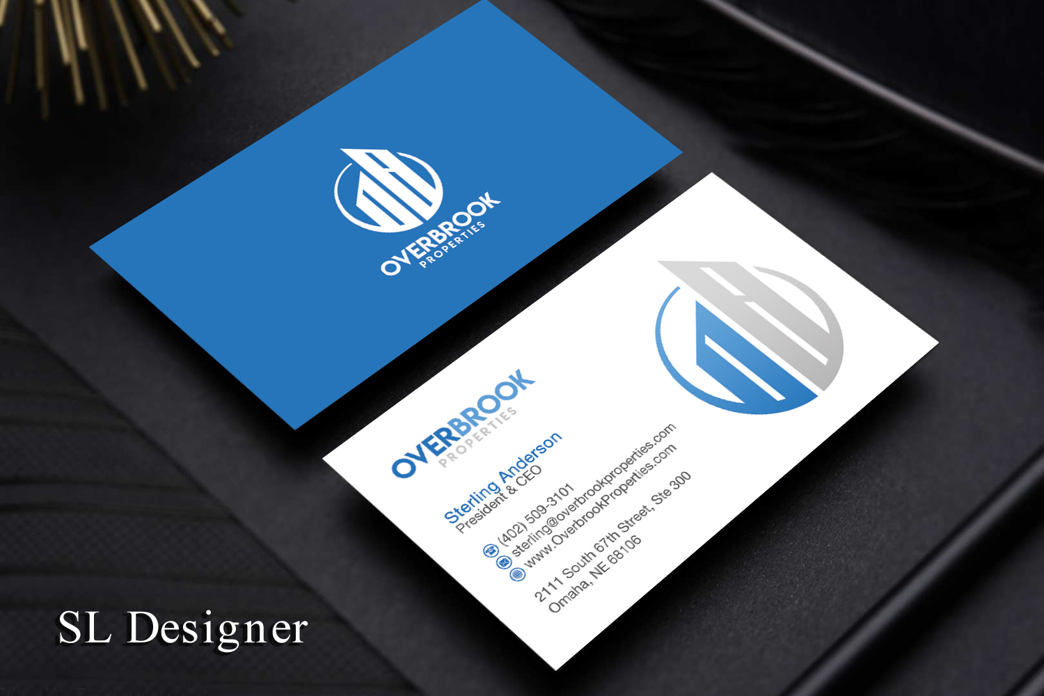 Diseño de Tarjeta de Presentación por SL Designer para Overbrook Properties, LLC | Diseño #18076674