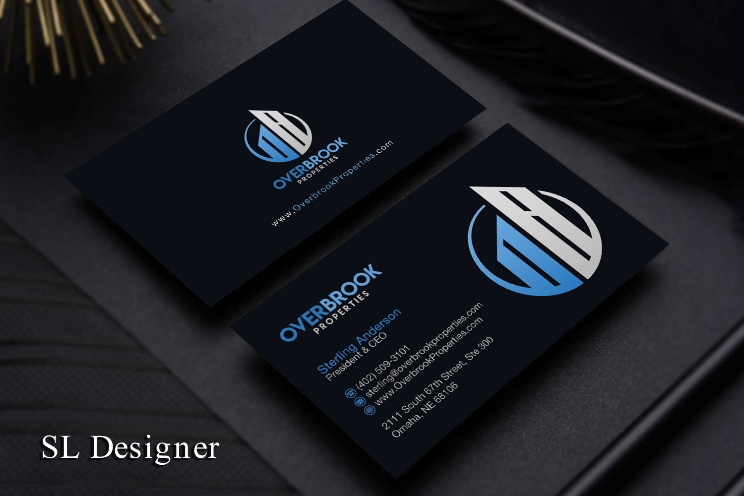 Business Card Design by SL Designer for Overbrook Properties, LLC | Design #18076675