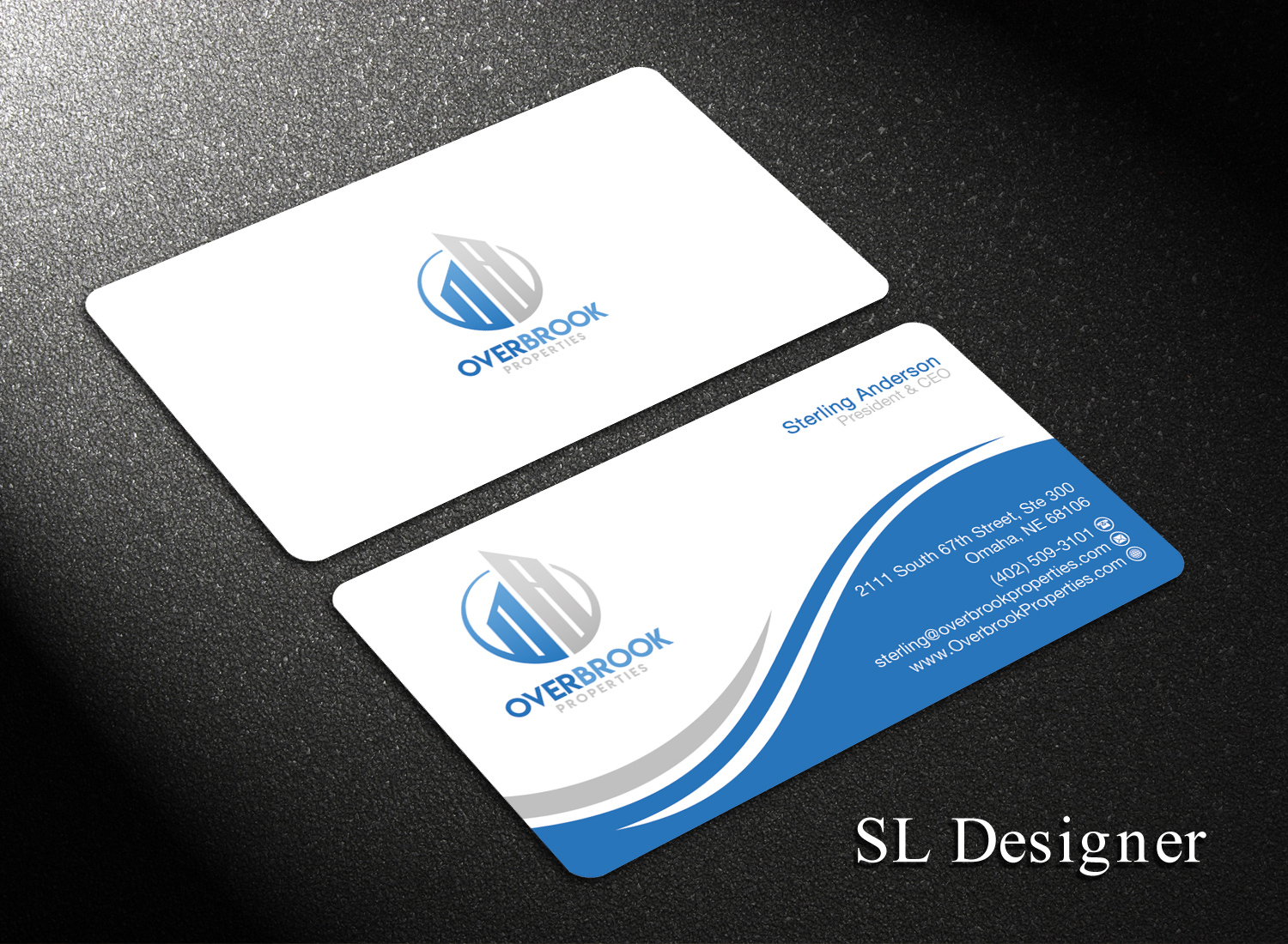 Diseño de Tarjeta de Presentación por SL Designer para Overbrook Properties, LLC | Diseño #18076680