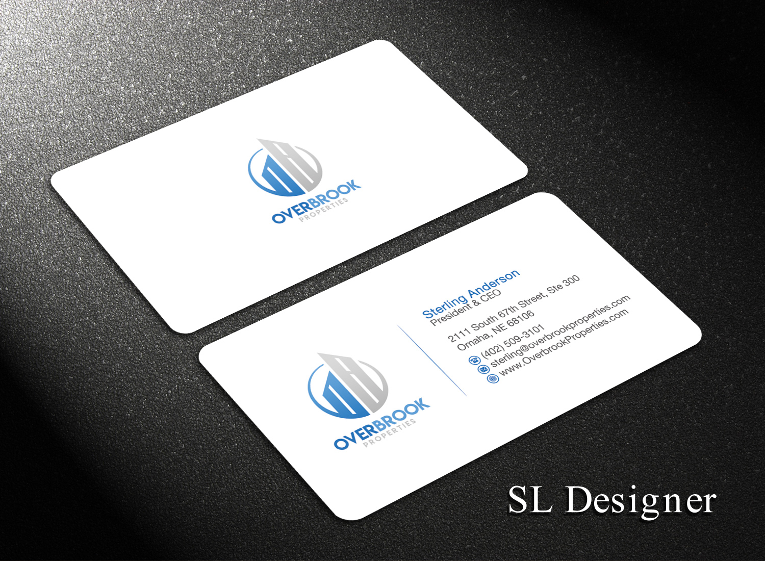 Business Card Design by SL Designer for Overbrook Properties, LLC | Design #18076682