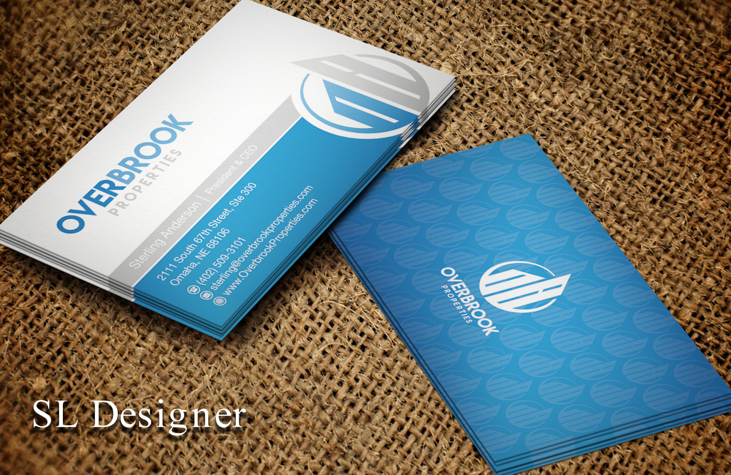 Diseño de Tarjeta de Presentación por SL Designer para Overbrook Properties, LLC | Diseño #18076688